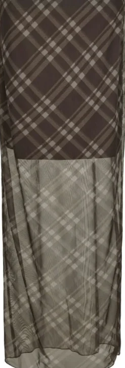 Marlise Check Mesh Skirt