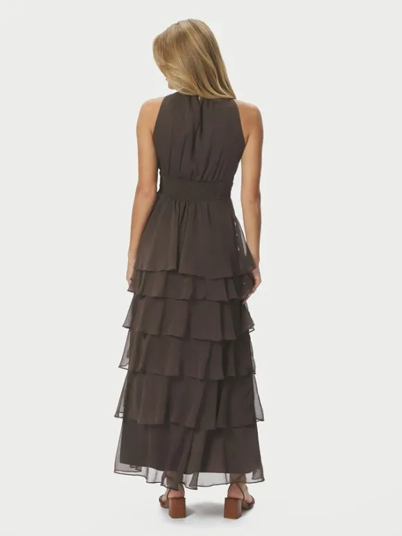 Marli Solid Chiffon Dress