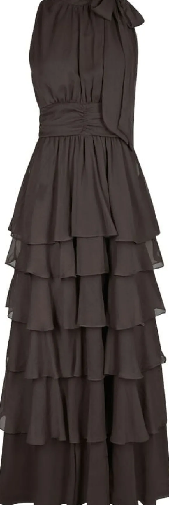 Marli Solid Chiffon Dress