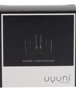 MATRIX Candle Holder - 3'arm Mini Taper - Matte Black - 7,5 x 4,5 CM