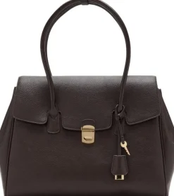 Medium city handbag with flap