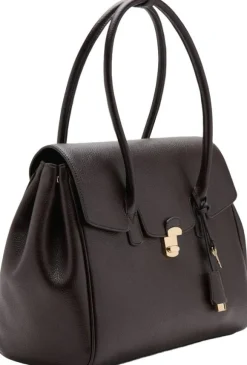 Medium city handbag with flap