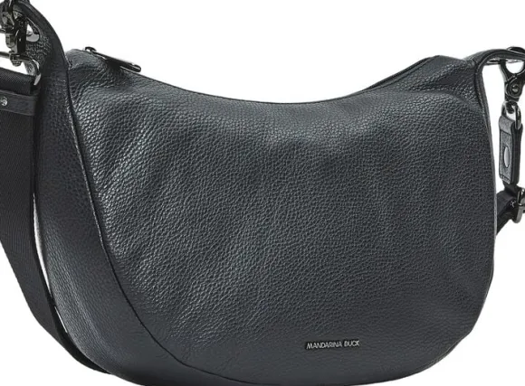 MELLOW LEATHER HOBO / NERO
