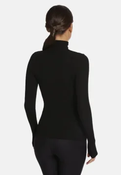 Merino Fine Rib Top Long Sleeve