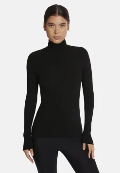 Merino Fine Rib Top Long Sleeve