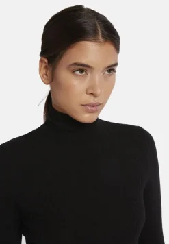Merino Fine Rib Top Long Sleeve