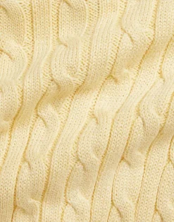 Metallic Cable-Knit Cardigan