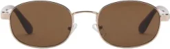 Metallic frame sunglasses