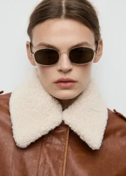 Metallic frame sunglasses
