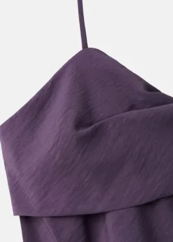 Midi dress with a wrap neckline