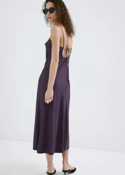 Midi dress with a wrap neckline
