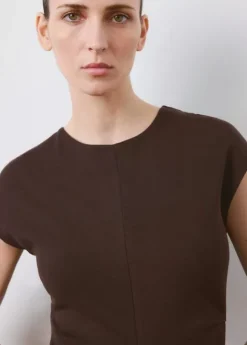 Midi-dress with draped detail