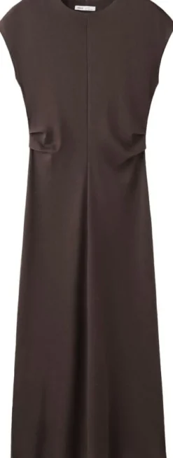 Midi-dress with draped detail