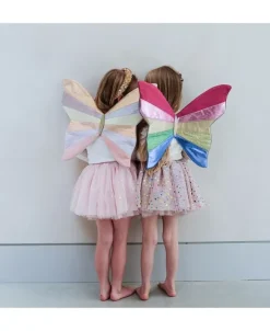Mimi & Lula - Tylskørt - Beige Rainbow Hearts