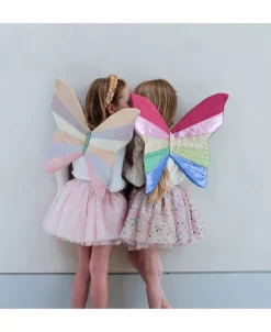 Mimi & Lula - Tylskørt - Beige Rainbow Hearts