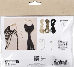 Mini DIY Kit Macramé, Øreringe
