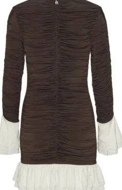 MINI RUCHED LS DRESS