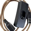 Mini Wattson, USB ext. cord, w. on/off switch, 1,5 m