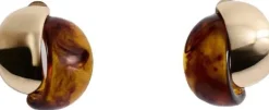 Mixed resin earrings