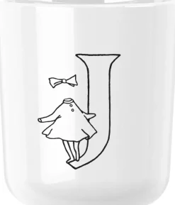 Moomin ABC mugg - J 0.2 l. Moomin white