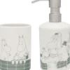 Moomin Arabia Sæbe dispenser & tandbørste holder sæt, Bad