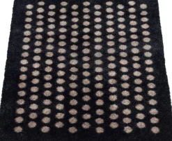 Måtte 40x60 cm, dot sort/sand