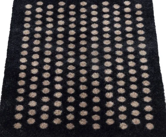 Måtte 40x60 cm, dot sort/sand