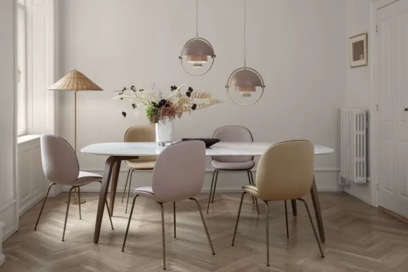 Multi-Lite Pendant (Base: Chrome, Shade: Black Semi Matt)
