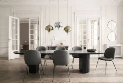 Multi-Lite Pendant (Base: Chrome, Shade: Black Semi Matt)