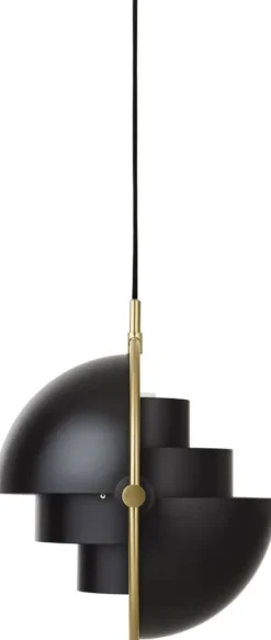 Multi-Lite Pendant - Small (Base: Brass, Shade: Black Semi Matt)
