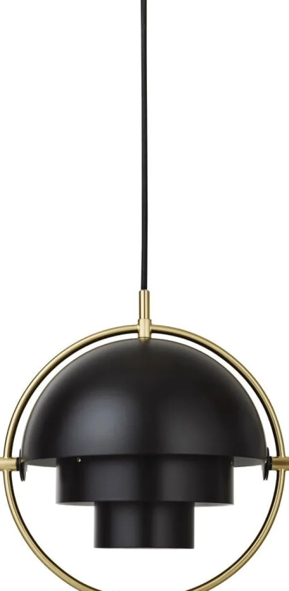 Multi-Lite Pendant - Small (Base: Brass, Shade: Black Semi Matt)