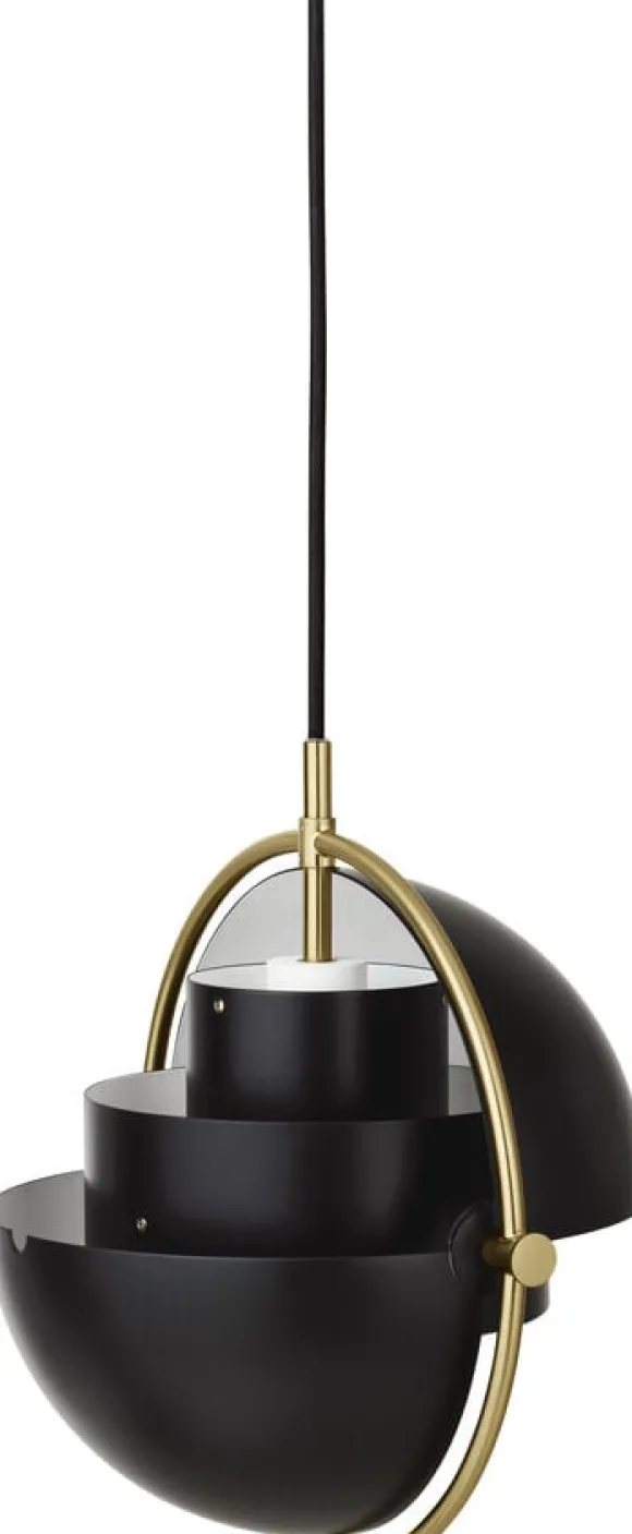 Multi-Lite Pendant - Small (Base: Brass, Shade: Black Semi Matt)