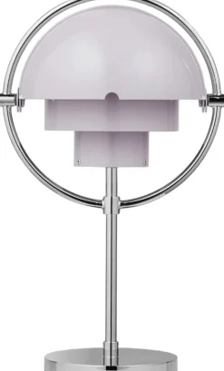 Multi-Lite Portable Lamp, EU (Base: Chrome, Shade: Pale Lilac)