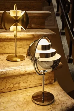 Multi-Lite Portable Lamp, EU (Base: Chrome, Shade: Chrome)
