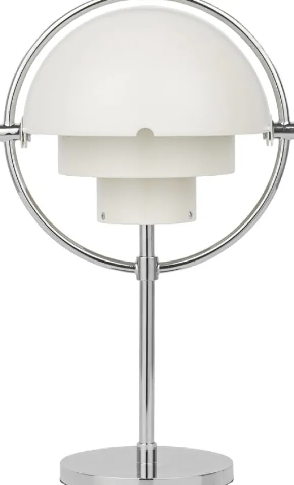 Multi-Lite Portable Lamp, EU (Base: Chrome, Shade: White Semi Matt)