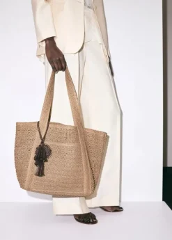 Natural fibre tote bag