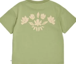Natures imprint embroidery s/s T