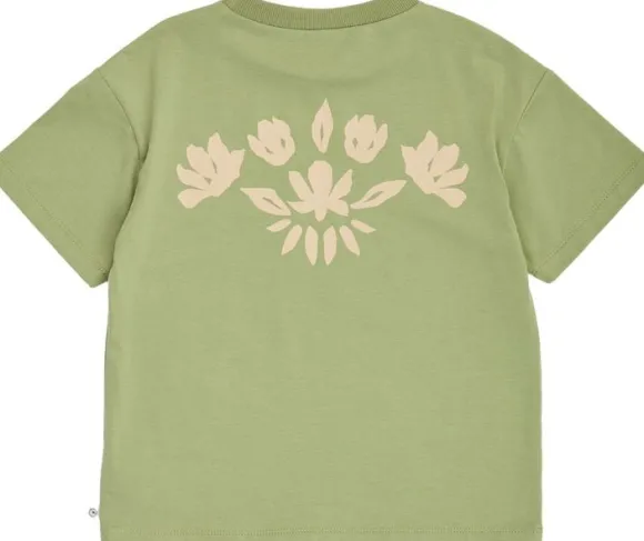 Natures imprint embroidery s/s T