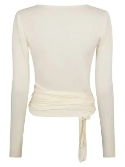 Nia Jersey Wrap Blouse