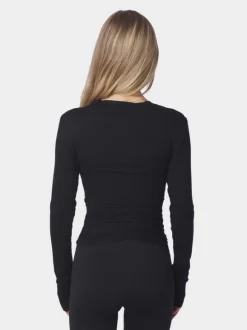 Nia Jersey Wrap Blouse