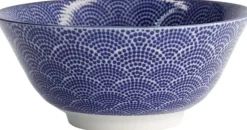 Nippon Blå tayo skål 15,2x6,7cm 500ml Prikker