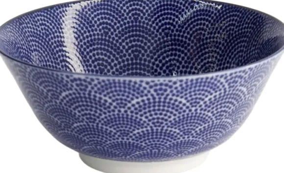 Nippon Blå tayo skål 15,2x6,7cm 500ml Prikker
