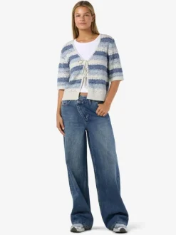 NMLAIKA S/S TIE KNIT TOP FWD