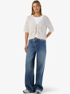 NMLAIKA S/S TIE KNIT TOP FWD