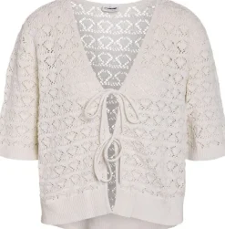 NMLAIKA S/S TIE KNIT TOP FWD