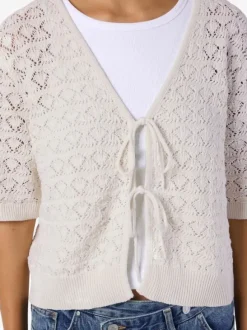 NMLAIKA S/S TIE KNIT TOP FWD
