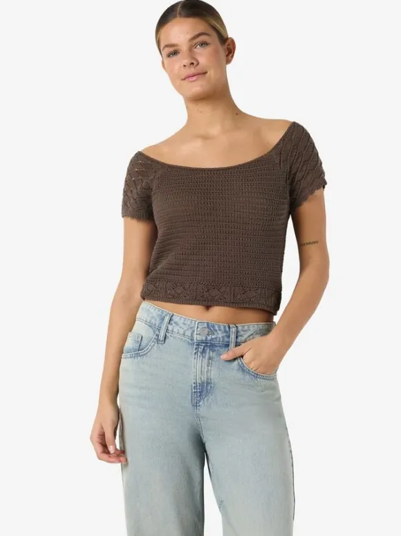 NMQUINN S/S KNIT TOP FWD