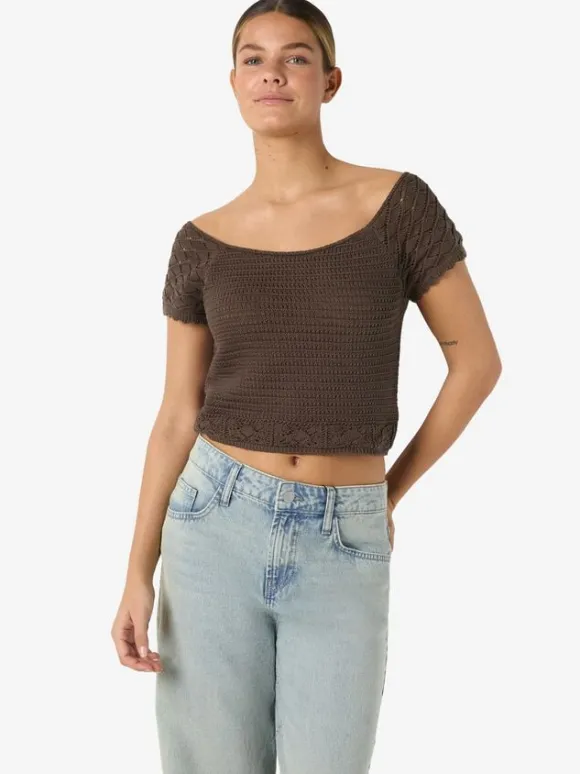 NMQUINN S/S KNIT TOP FWD