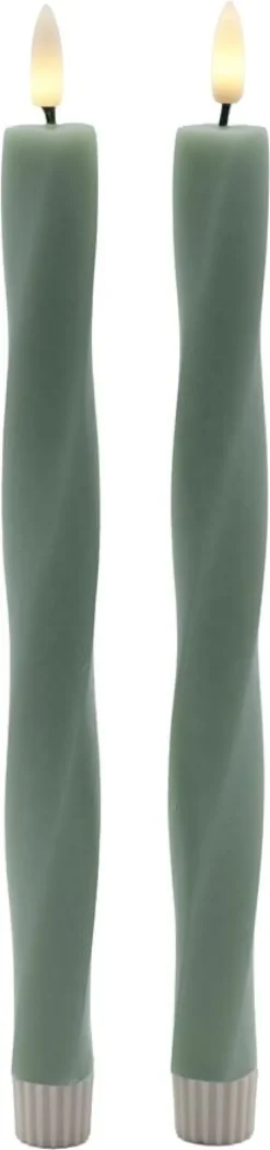 Nordisk Skulptur, Sille Twist Ø2,4x26 cm, Sandy Green