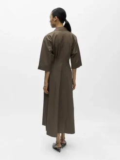OBJELLY HOPE 3/4 RE MIDI DRESS 144